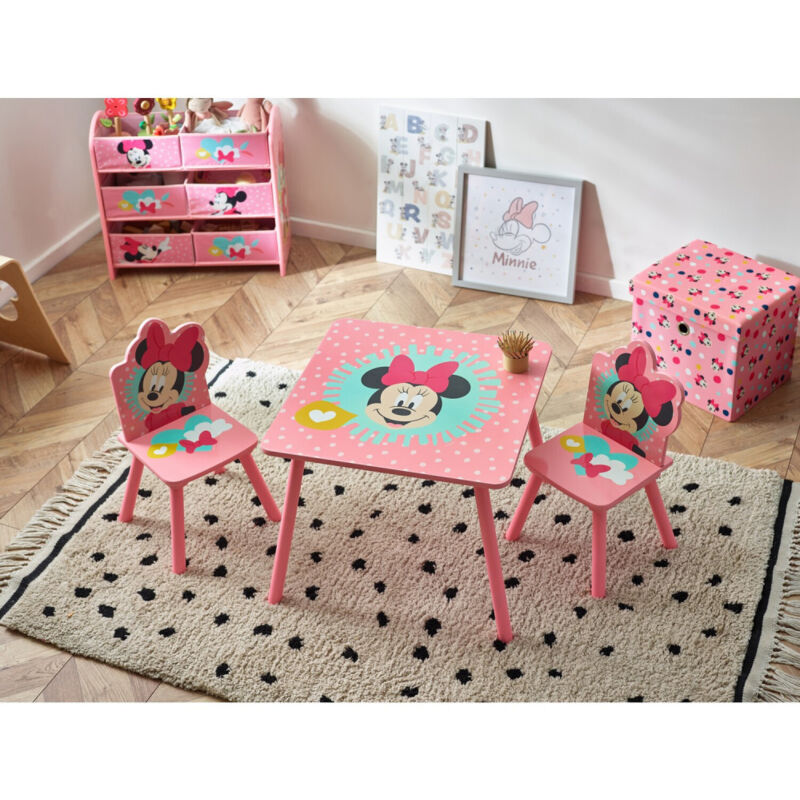 2 Sets De Table Egan Mickey Et Minnie | Rouge Disney | Polypropylène Durable