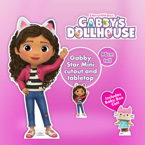 Mini Figurine en carton - Gabby et son gâteau - Hauteur 95 cm