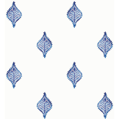 Papier Peint rouleau auto-adhésif - Motif Original Aquarelle Bleue (1/5)