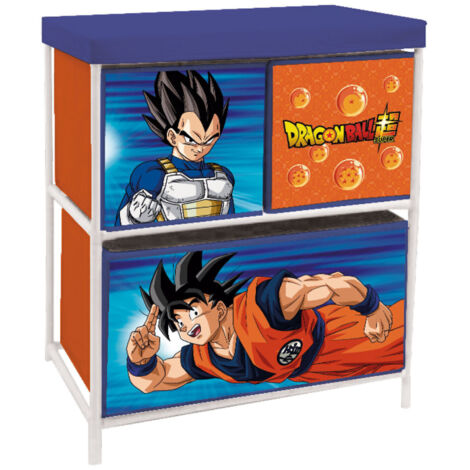 Meuble de rangement à 3 paniers Dragon Ball Z