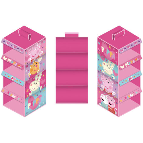 Cintre Organisateur De Placard - 4 niveaux - Peppa Pig -29x28x65 cm (1/2)