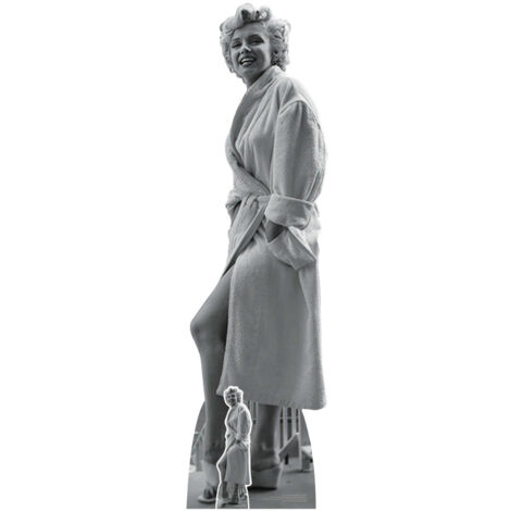 Figurine en carton – Marilyn Monroe en peignoir - Haut 176 cm (1/5)