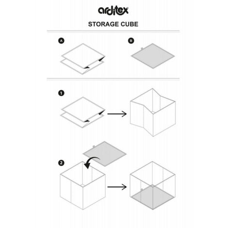 Tabouret de rangement cube- Superman (1/4)