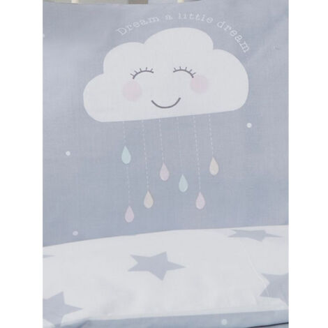 Parure de lit double - nuage content - 200 cm x 200 cm (1/4)