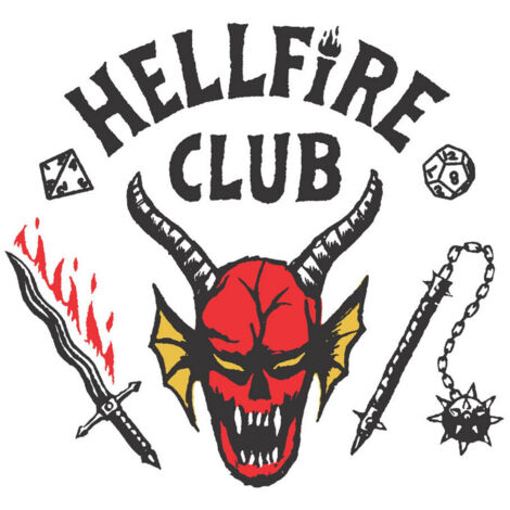 Stickers repositionnables - Stranger Things - Hellfire Club (1/5)