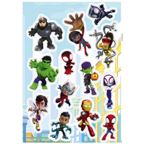 sticker mural Marvel multicolore - Komar (1/3)