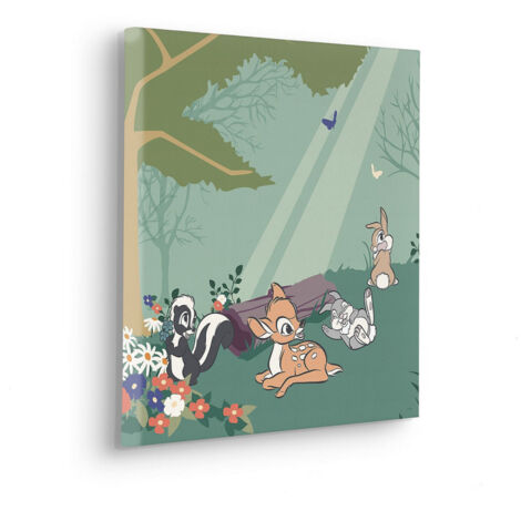 Tableau intissé Bambi - Life in the Forest (1/3)