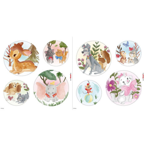 autocollant de fenêtre bulles de forêt enchantée multicolore  - Disney (1/3)