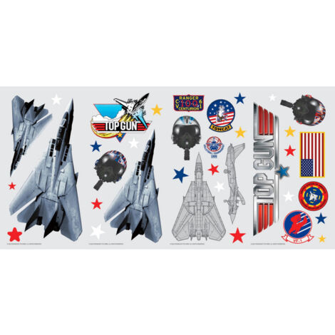 Stickers repositionnables - Top Gun Avions de chasse et déco (1/5)