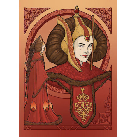 Poster d'Art - Star Wars - Queen Padmé Amidala - 50 x 70 cm (1/3)
