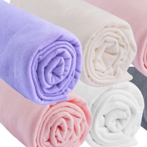 Lot de 6 Drap housse 60x120 Bébé Coton CANDY
