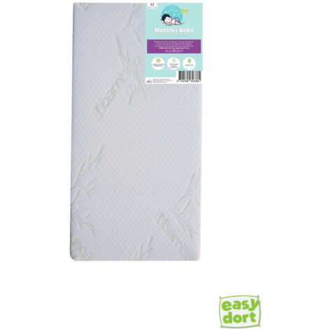 Matelas en Bambou pour berceau, lit bébé 40x90 cm (1/3)