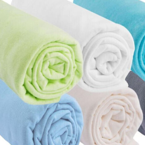 Lot de 6 Drap housse 70x140 Bébé Coton OCÉAN