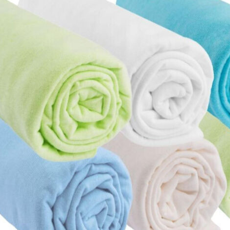 Lot de 6 Drap housse 50x100 Bébé Coton OCÉAN
