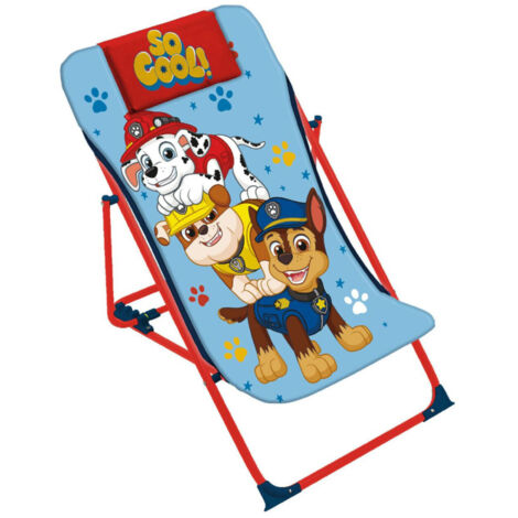 Chaise longue pliante - Pat Patrouille - Chase , Ruben, Marcus (1/2)