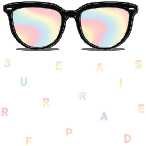 Stickers - Lunettes Avec Verres Effets Arc En Ciel - Hauteur 92,71 cm (1/3)