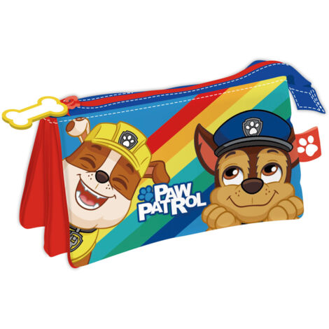 Trousse multi poches - Pat Patrouille - 21x11x3,5 cm (1/2)