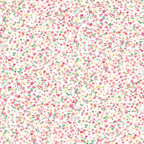 Papier peint auto-adhésif - Floral Fond Vert - 5.75 m x 45 cm (1/4)