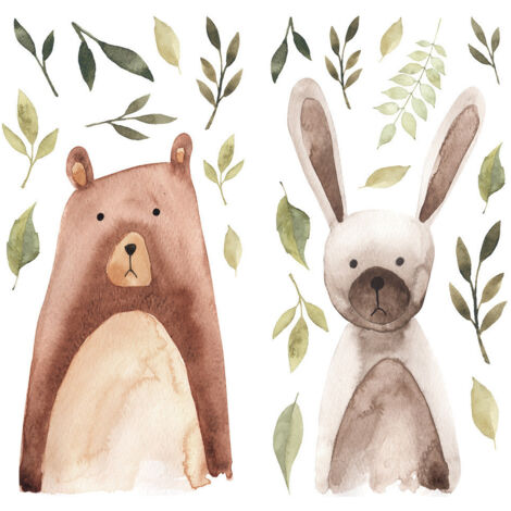 Stickers - Animaux De La Forêt - Hauteur 22.9 cm (1/3)