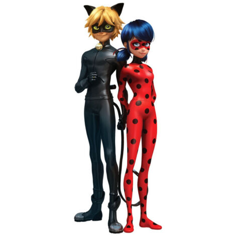Stickers repositionnables - Miraculous - Ladybug et Chat Noir