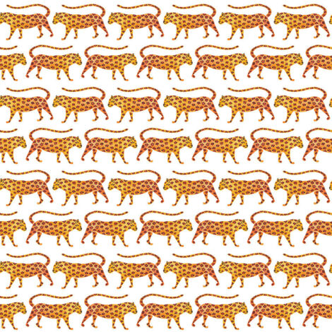 Rouleau de papier peint auto-adhésif - Jaguars - 5.75 m x 45 cm (1/3)
