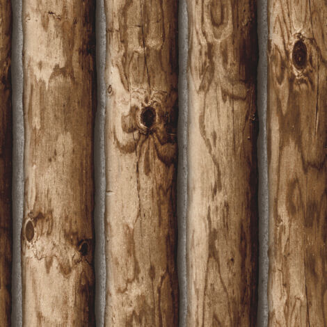 Papier peint auto-adhésif - Bois - 5.75 m x 45 cm (1/4)