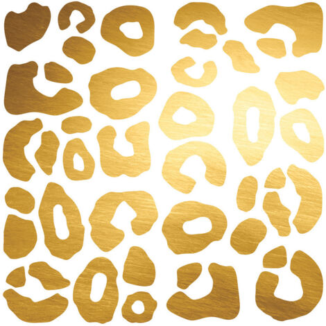 Stickers - Tâches Dorées De Léopards - Hauteur 44.13 cm (1/3)