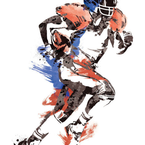 Stickers - Champion de Football - Hauteur 101,6 cm (1/4)