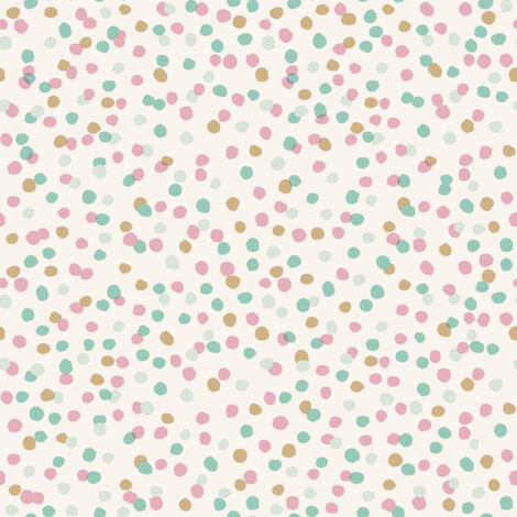 Papier peint auto-adhésif - Confettis Multicolores - 5.75 m x 45 cm (1/3)