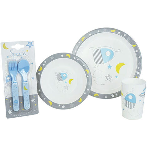 ESPACE LOT DE 4 PCS (VERRE, BOL, COUVERTS ET ASSIETTE) (1/3)