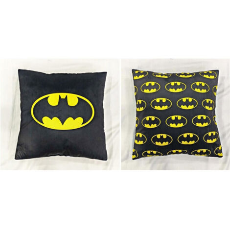 BELUM Batman Kissenbezug Half Panama - 100% Bio-Baumwolle, Unsichtbarer Reißverschluss, 30 X 50 Cm