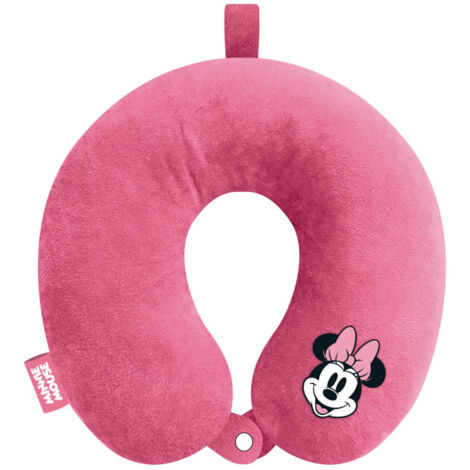 Coussin tour de cou - Disney Minnie Fuchsia - 30x30x6 cm (1/2)