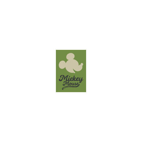 Poster d'Art - Tête De Mickey Sur Fond Vert - 50x70 cm (1/5)