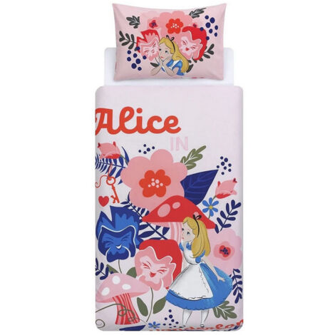 Parure de lit réversible Alice au Pays des Merveilles -135 x 200 cm (1/5)