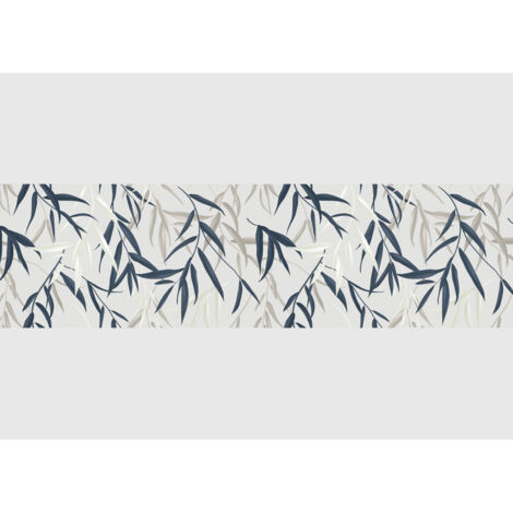 Frise auto-collante feuilles de bambou vertes et marrons (1/5)