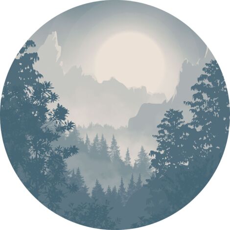 Komar Blue Valley 125 x 125 cm, Stickers pour les murs D1-039 (1/3)