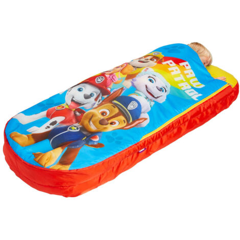 Matelas gonflable enfant 130x61 cm – Lit d'appoint 2-en-1 avec couette et oreiller intégrés – Pour camping et nuits chez des amis – Character World