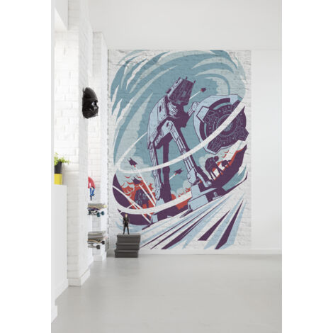Photo Murale Intissé - Star Wars Bataille de Hoth (1/4)
