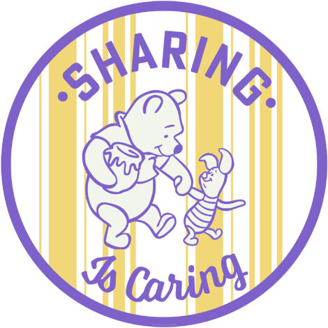 Komar Winnie the Pooh Sharing 125 x 125 cm, Stickers pour les murs DD1-058 (1/3)