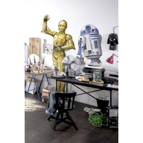 Komar Star Wars XXL R2D2 127 x 120 cm, Stickers pour les murs 12409 (1/4)