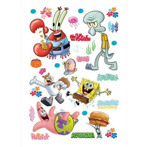 Sticker - Bob l'éponge : Bikini Bottom - 42,5x65 cm