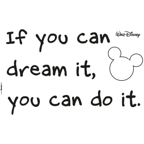 Stickers citation Walt Disney -You Can Do it- (1/3)