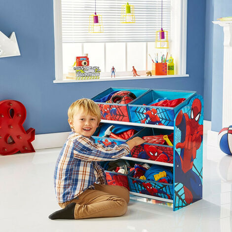 Meuble enfant avec 8 boites tissu inclus rangement jouet enfant