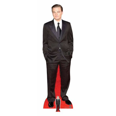 Figurine en carton  Leonardo DiCaprio (costume noir) 183cm (1/4)