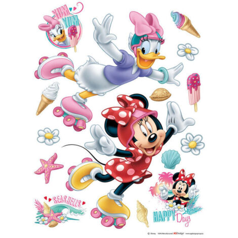 Stickers géant Minnie et Daisy Disney (1/4)