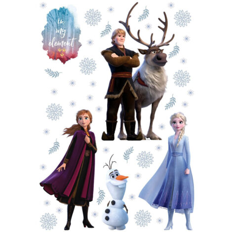 Stickers repositionnable Disney - La Reine des Neiges 2 - modèle In my element - 42.5CM x 65 CM (1/4)