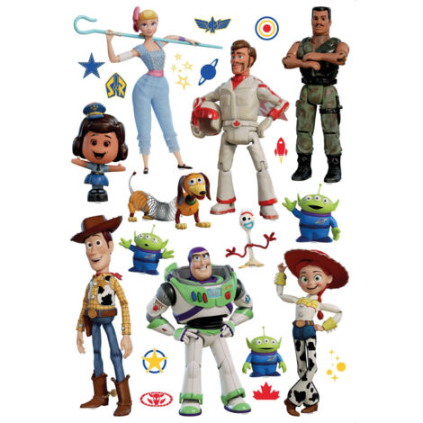 Stickers repositionnables Disney - Toy Story 4 - 42.5CM x 65 CM