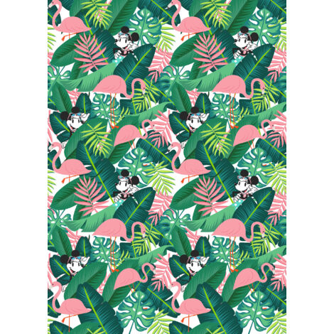Papier peint intissé Foret Tropical de Minnie Mouse Disney 200 X 280 CM (1/4)