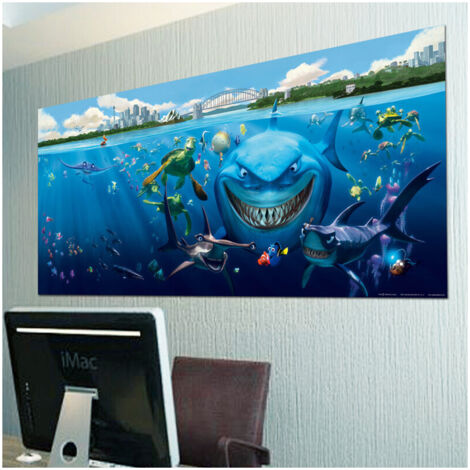 Poster géant Bruce Némo Pixar intisse 202X90 CM (1/5)