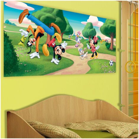 Poster géant Mickey Minnie au Parc Disney intisse 202X90 CM (1/4)